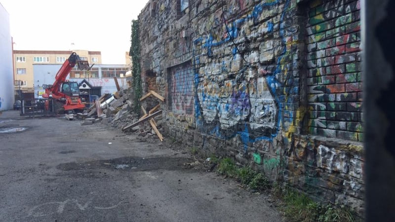 Part of the Windmill Lane site in Dublin’s docklands.
