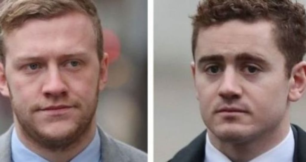 Stuart Olding (left) and Paddy Jackson deny the charges against them.
