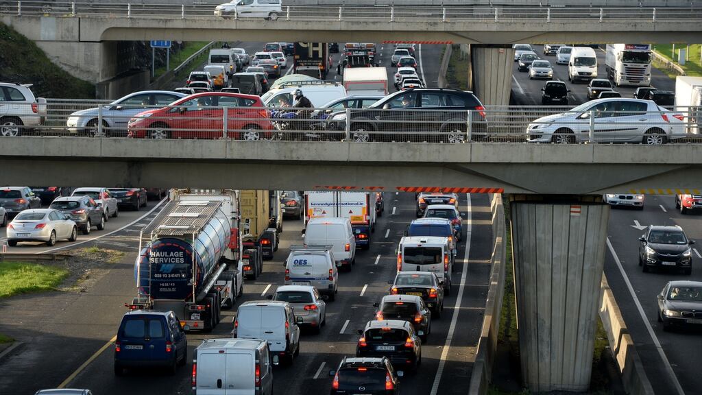 Traffic on Dublin’s M50. Without proper regional planning, congestion in Dublin will get steadily worse Photograph: Alan Betson
