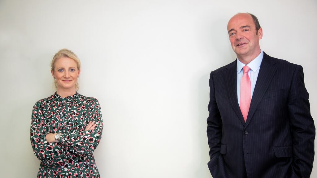 Eithne O’Neill pictured with TWM’s head  of professional services, Ken Noble