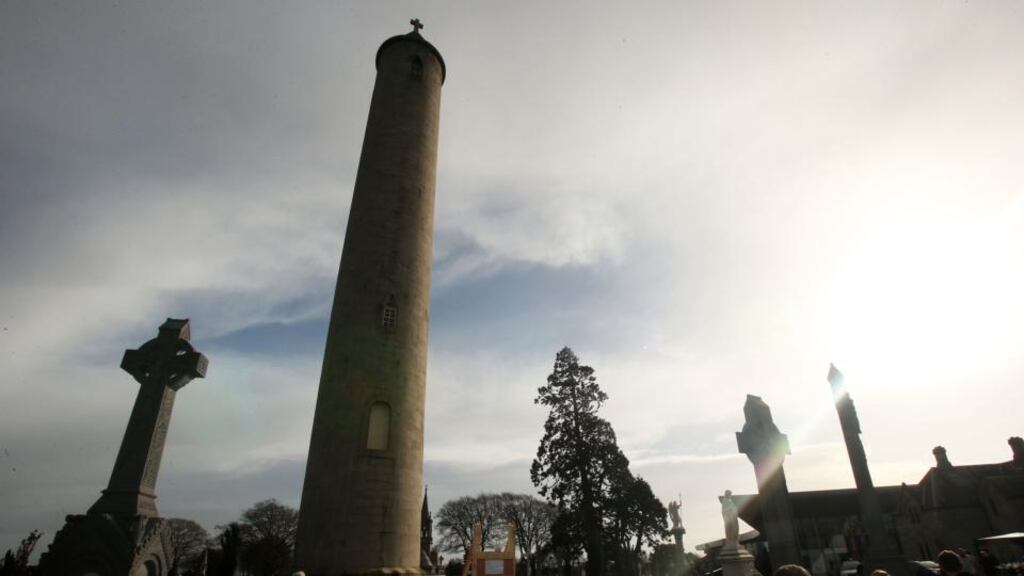 Shane MacThomais was instrumental in ensuring the recent refurbishment of O’Connell Tower at Glasnevin Cemetery. Photograph: Brian Lawless/PA Wire