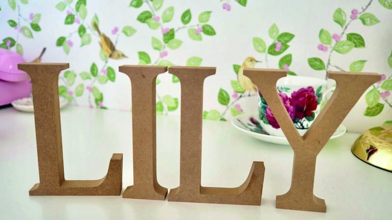 Flower letters before