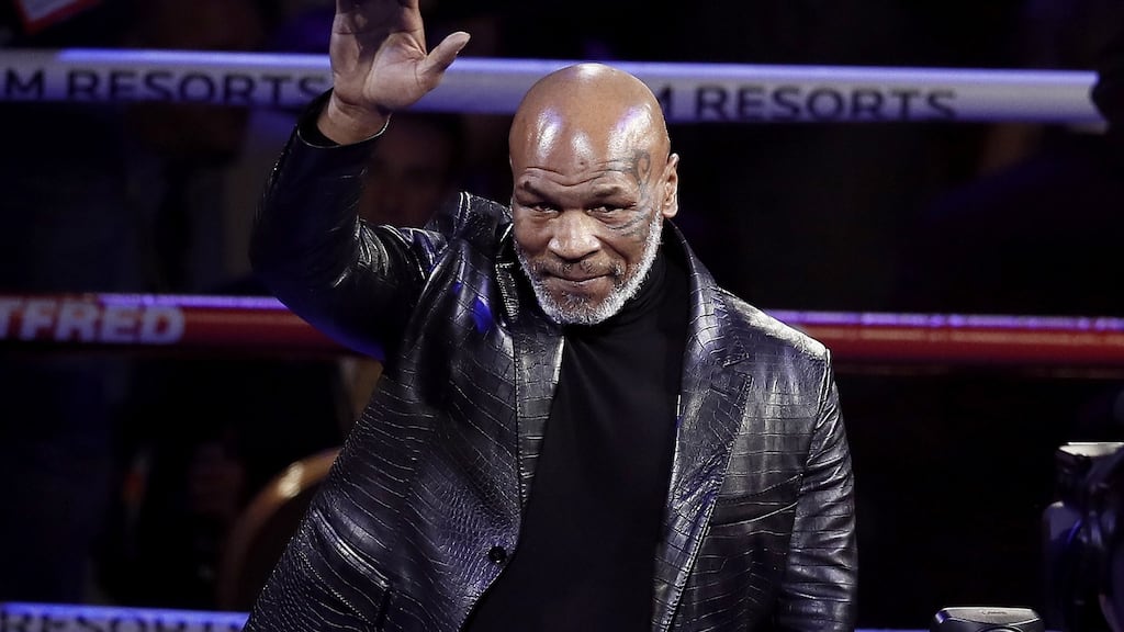 Mike Tyson has announced he will return to the boxing ring at the age of 55 on September 12th for an exhibition bout against Roy Jones Jr. Photograph: Etienne Laurent/EPA