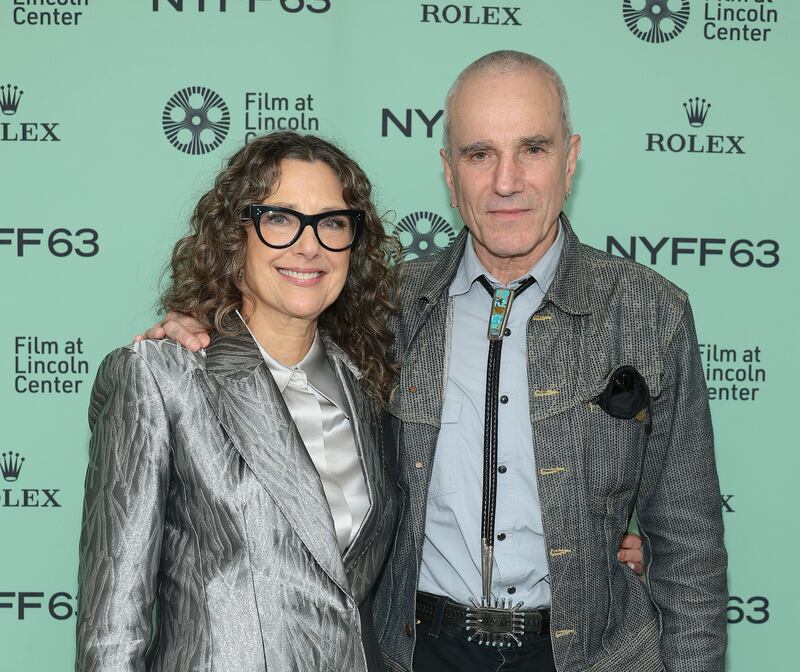 Rebecca Miller and Daniel Day-Lewis at the 63rd New York Film Festival on October 4th. Photograph: Dimitrios Kambouris/Getty Images for FLC