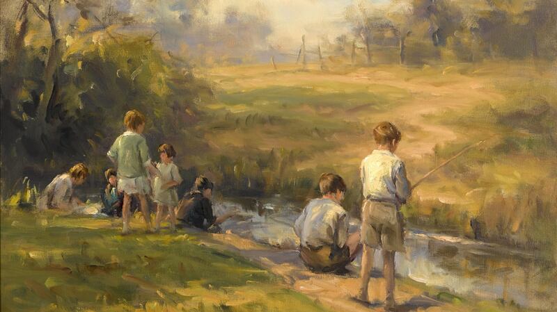 Boys Fishing by Frank McKelvey (€5,000-€7,000)