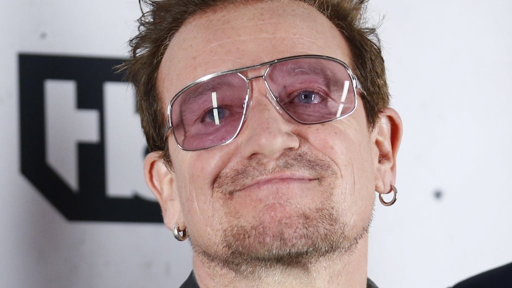 Bono: “There is just something in particular about this spec-wearing, doggerel-spouting rock dinosaur that aggravates the masses.” Photograph: Reuters/Danny Moloshok