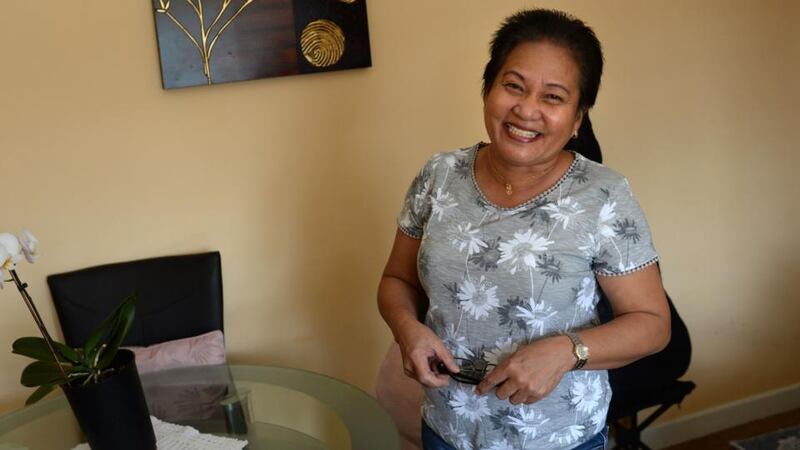 Annabelle de Gracia from the Philippines, who has lived in Ireland for 13 years. Photograph: Dara Mac Donaill
