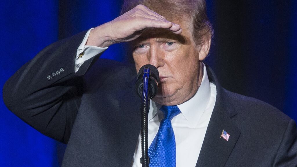 Donald Trump is unhappy with a security Bill that passed in Congress to avert another government shutdown, because it contains only a fraction of the funds he demanded for his  border wall. Photograph: by Michael Reynolds-Pool/Getty Images