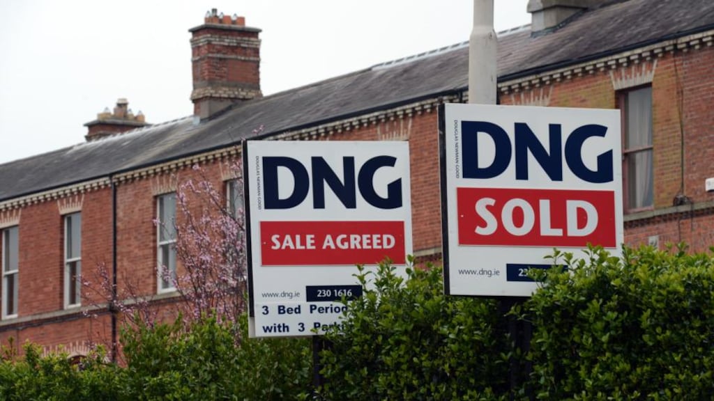 Sale of a family home: capital gains tax would be hard to introduce politically. Photograph: Cyril Byrne