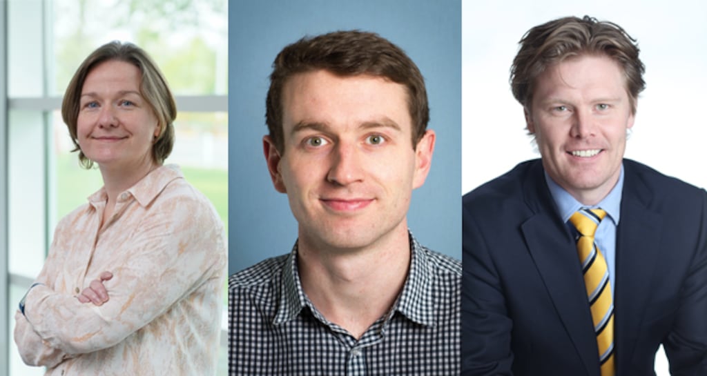 L-R:Tracey Walsh, Dylan Burke and Dr Alistair McBride