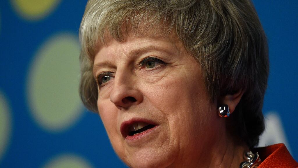 Britain’s prime minister, Theresa May, in Buenos Aires on Saturday. Mrs May and Labour leader Jeremy Corbyn are yet to agree the format for a mooted TV debate between the pair next Sunday. Photograph: AP Photo