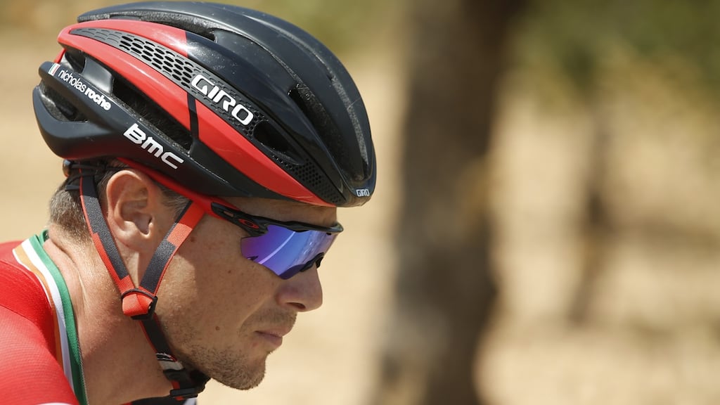 Irish cyclist Nicolas Roche, of BMC team, competes in the Spanish La Vuelta cycling tour. Photograph: EPA