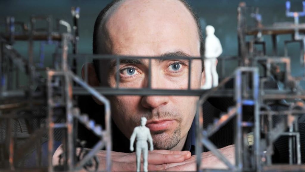 Writer and director Bryan Flynn, at the launch of his musical Michael Collins in the Cork Opera House. photograph: daragh macsweeney/ provision