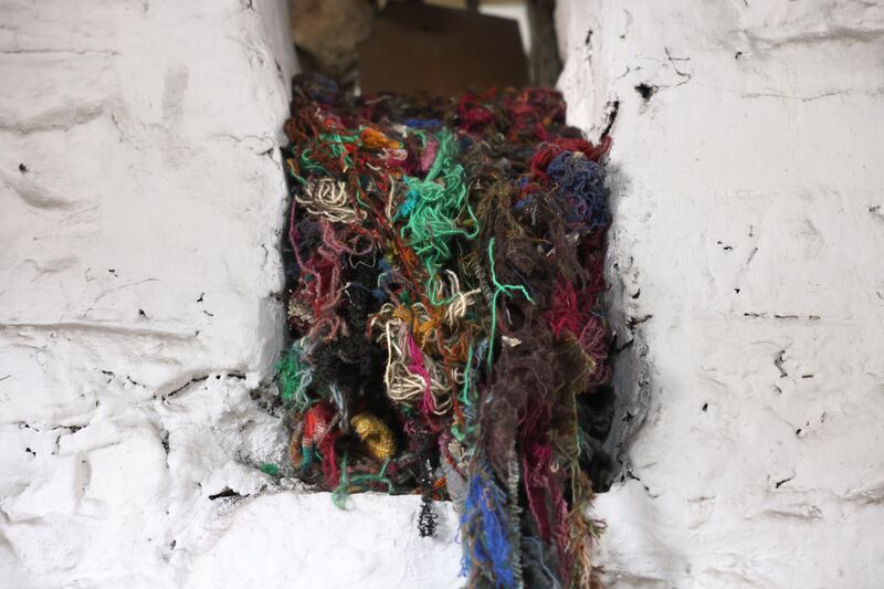 Fabric left behind in the mill. Photograph: Dara Mac Dónaill/The Irish Times