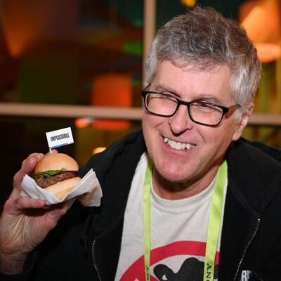 Impossible Foods: chief executive Pat Brown. Photograph: Robyn Beck/AFP/Getty