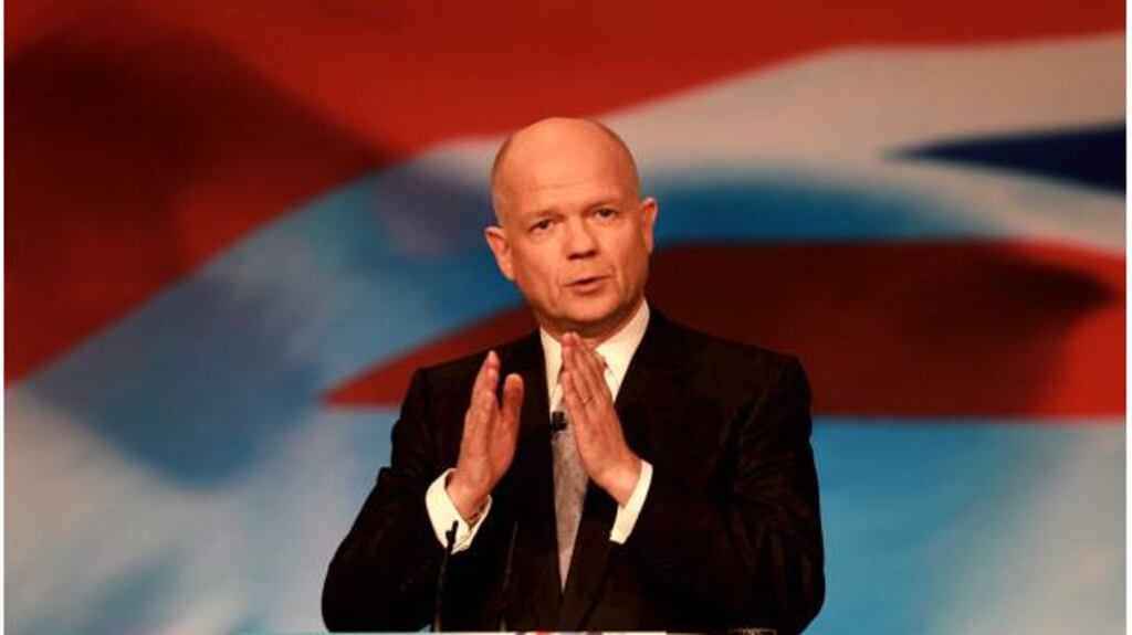 British foreign secretary William Hague who has accused Argentina of 'bullying and intimidatory' behaviour over the Falklands. Photograph: David Jones/PA wire