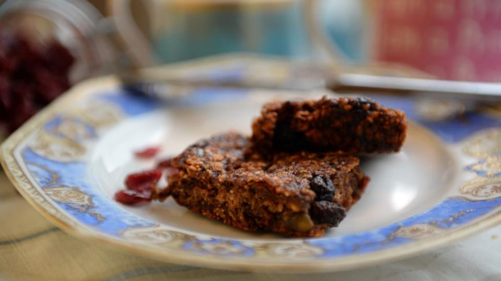Healthy granola bars. Photograph: Cyril Byrne