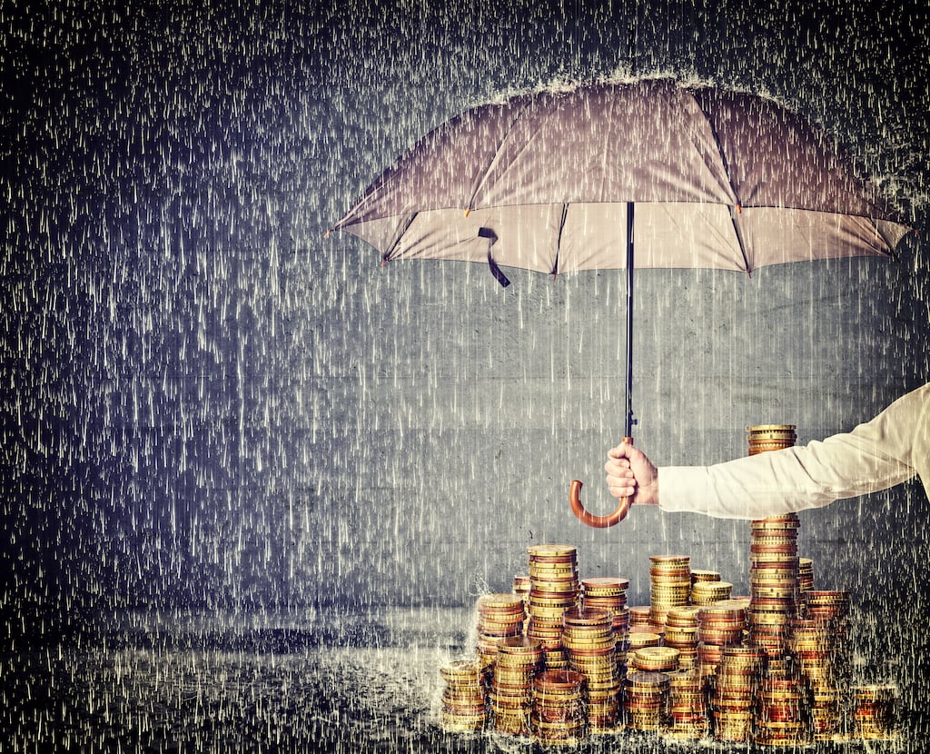 Rainy day funds are useful but give them specific roles to deter you from dipping into them too readily. Photograph: iStock