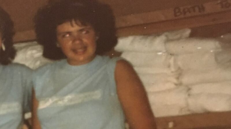 Marie-Therese Keegan in the towel cupboard during her J1 stint in the US in 1985