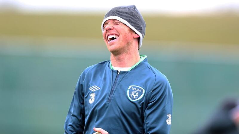 Paul Green during training at Gannon Park yesterday. Photograph: Donall Farmer/Inpho