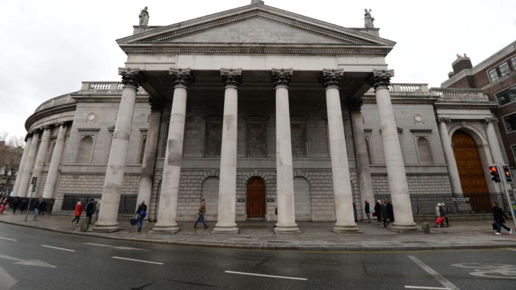 Traffic restrictions at Dublin’s College Green to begin from next week to allow for Luas works. Photograph: Dara Mac Dónaill / The Irish Times