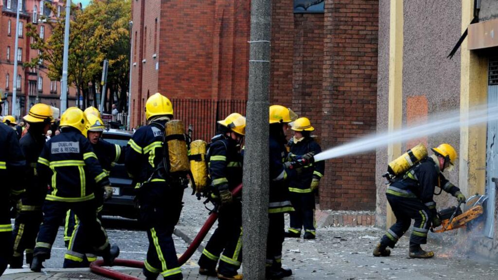 File image of members of Dublin Fire Service. Photograph: Aidan Crawley