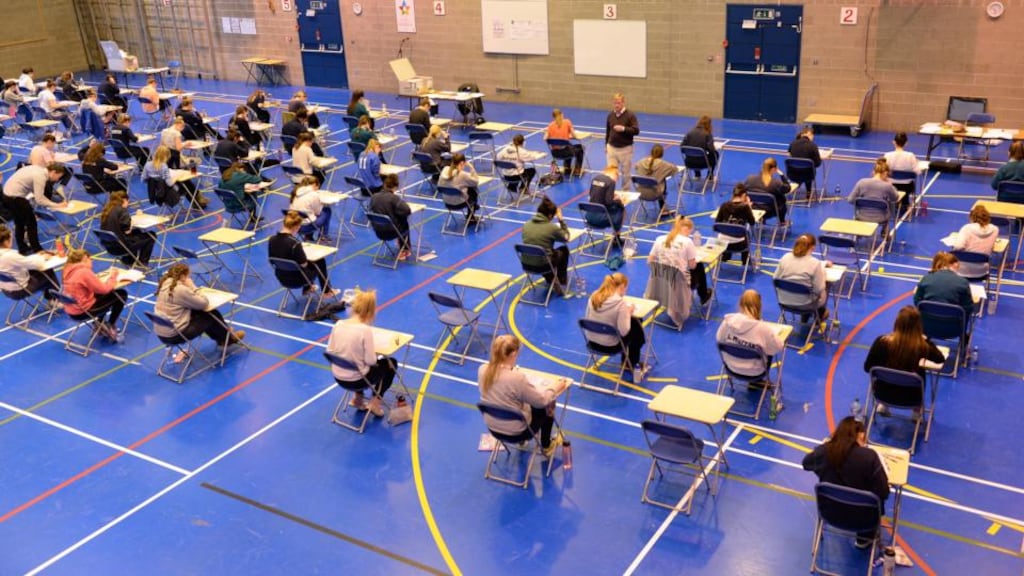 “It wasn’t a predictable paper,” said Elaine Dobbyn, a teacher in Coláiste Iognáid, Galway. “I thought the State Examinations Commission did a good job of challenging the students without throwing them completely.” Photograph: Eric Luke/The Irish Times