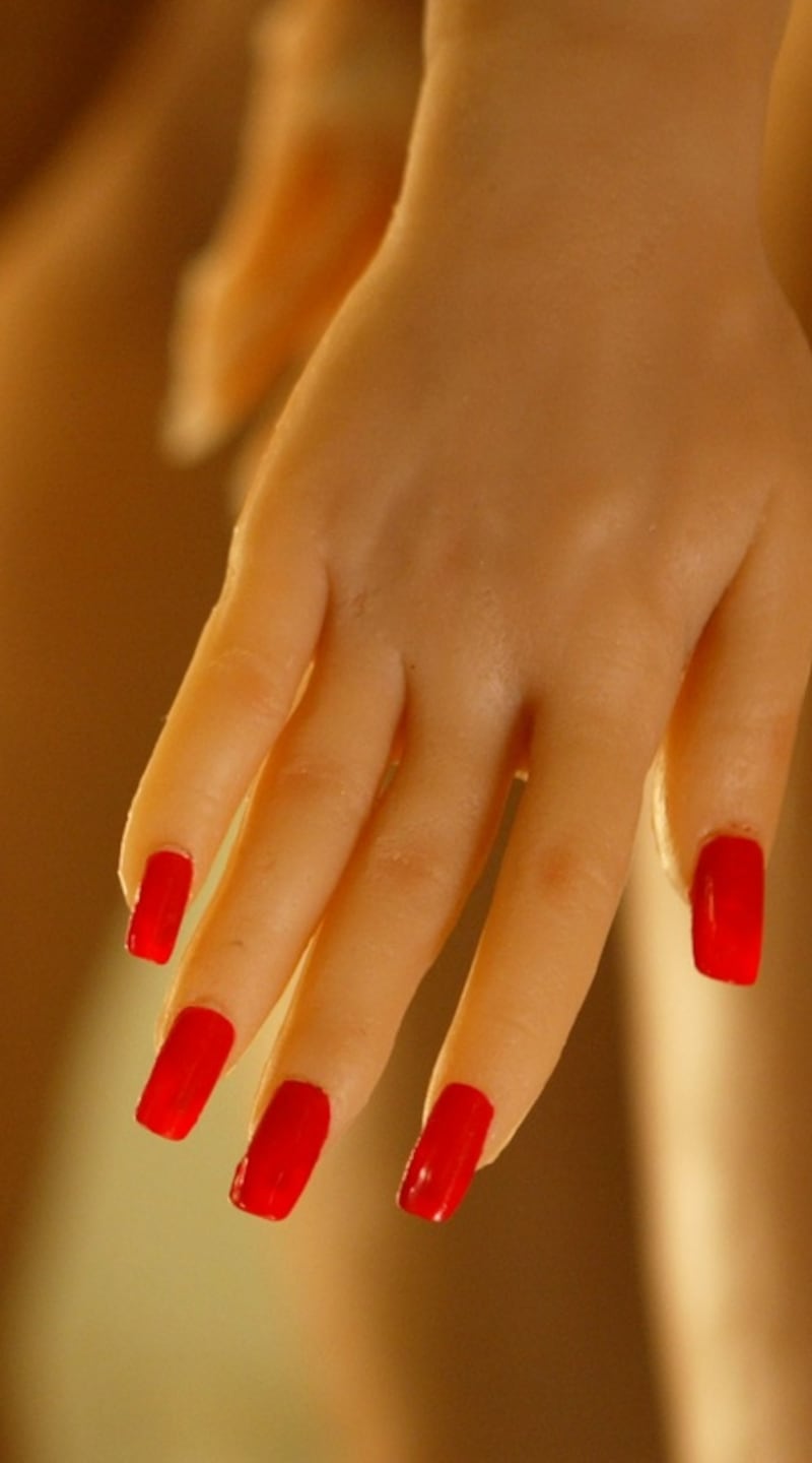 Painted fingernails of silicone RealDoll sex dolls at the Abyss Creations factory in San Marcos, California. Photograph: David McNew/Getty Images