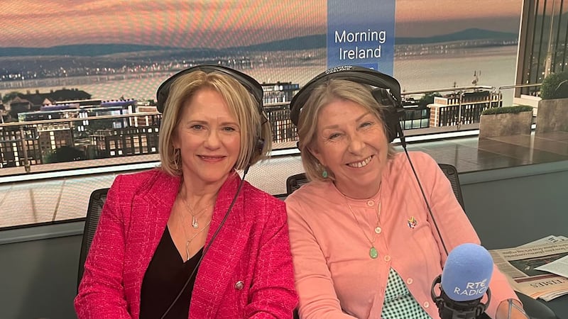 Des Cahill sounds wistful as Mary Wilson and Áine Lawlor leave Morning Ireland