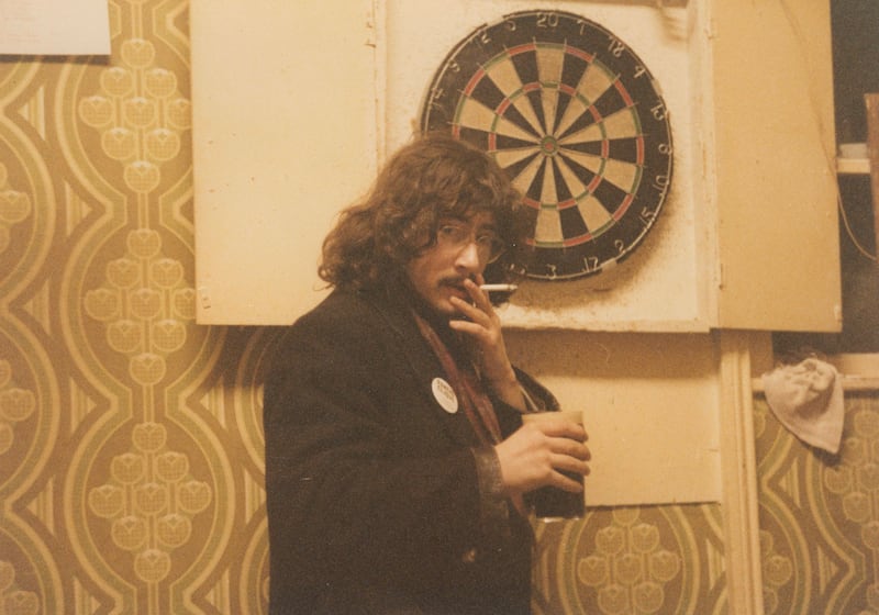 Ben Elton, aged 19, at the Ducie Arms, the drama-department pub at Manchester University.