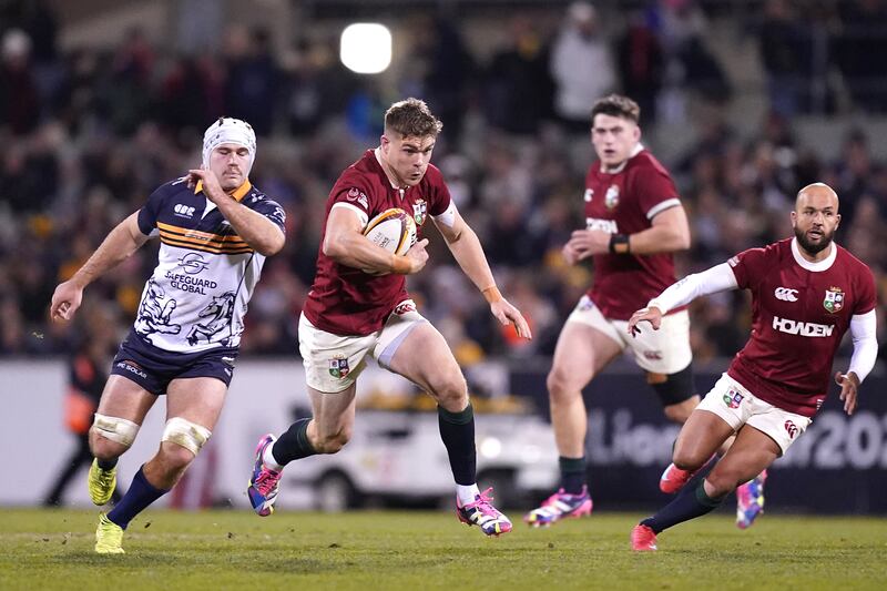 Garry Ringrose in action against the Brumbies. Photograph: Robbie Stephenson/PA