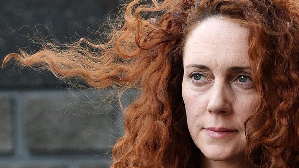 Former chief executive of News International, Rebekah Brooks arrives at the Old Bailey Central Criminal Court in central London, this morning. Brooks and former News of the World editor Andy Coulson are among eight people who are facing a range of charges during the trial, including conspiracy to intercept voicemails and phone hacking. Photograph: Andy Rain/EPA
