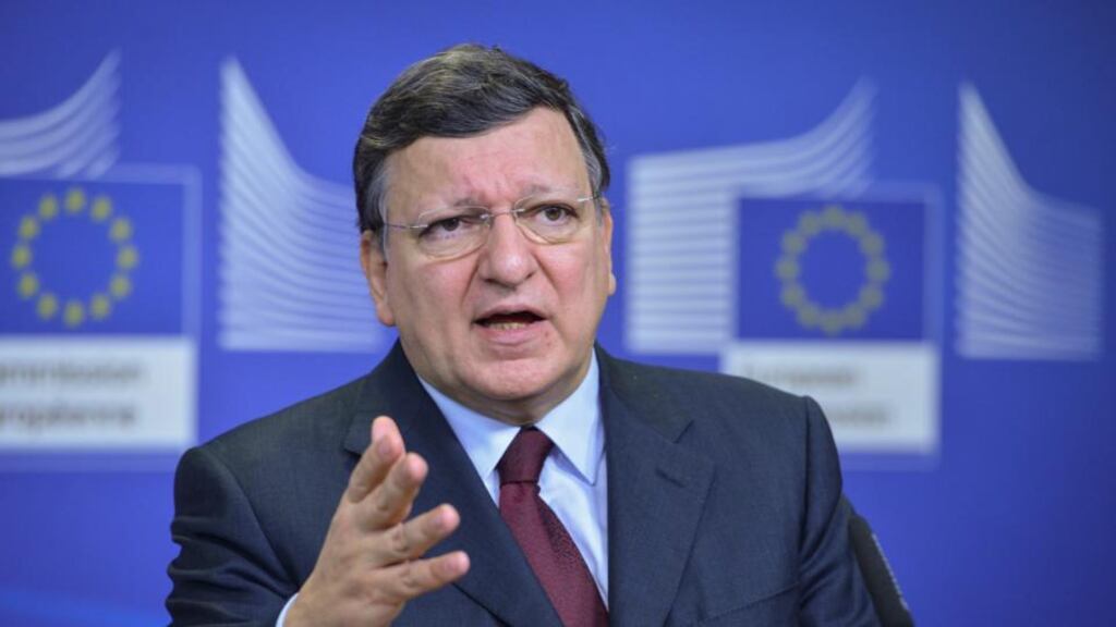 José Manuel Barroso: the president of the European Commission will receive a doctor of laws degree from UCC this week. photograph: stephanie lecocq/epa