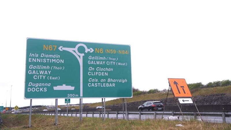 Entrance towards Galway from M6 mororway. Photograph: Bryan O’Brien