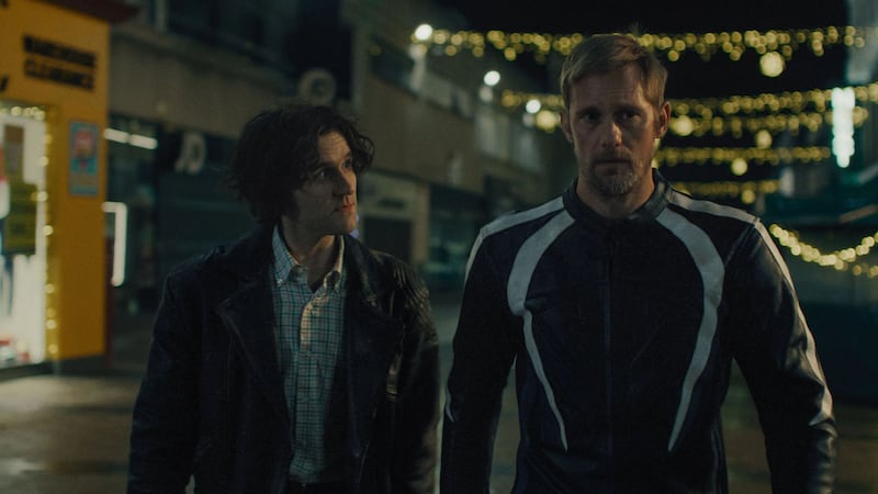 Pillion: Harry Melling and Alexander Skarsgård in Harry Lighton's film