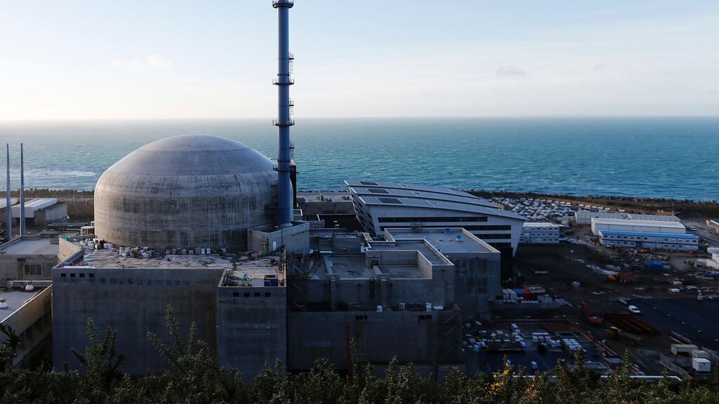 The construction of the third-generation pressurised water reactor at Flamanville in northwestern France. Photograph: Charly Triballeau/AFP via Getty Images