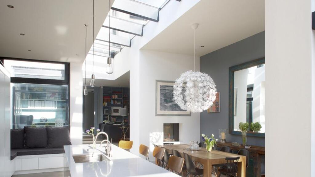 Ambient lighting is a purely functional form of lighting that provides an overall illumination for a space and is generally achieved either by overhead pendants or spotlights