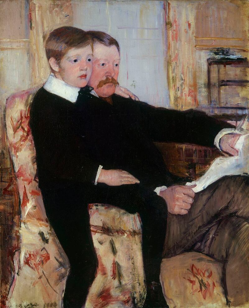 Mary Cassatt: Alexander J Cassatt and his son Robert Kelso (1884-5). Courtesy of Philadelphia Museum of Art