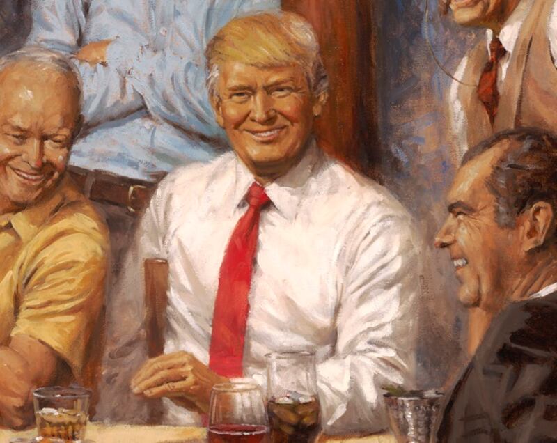 Donald Trump in Andy Thomas’s painting