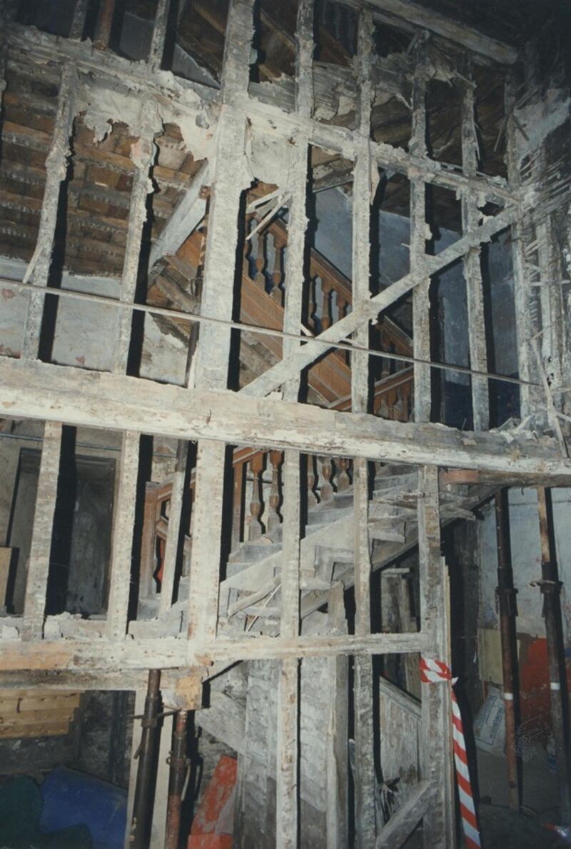 The interior of 21 Aungier Street priory to renovation. Photograph: Dublin Civic Trust