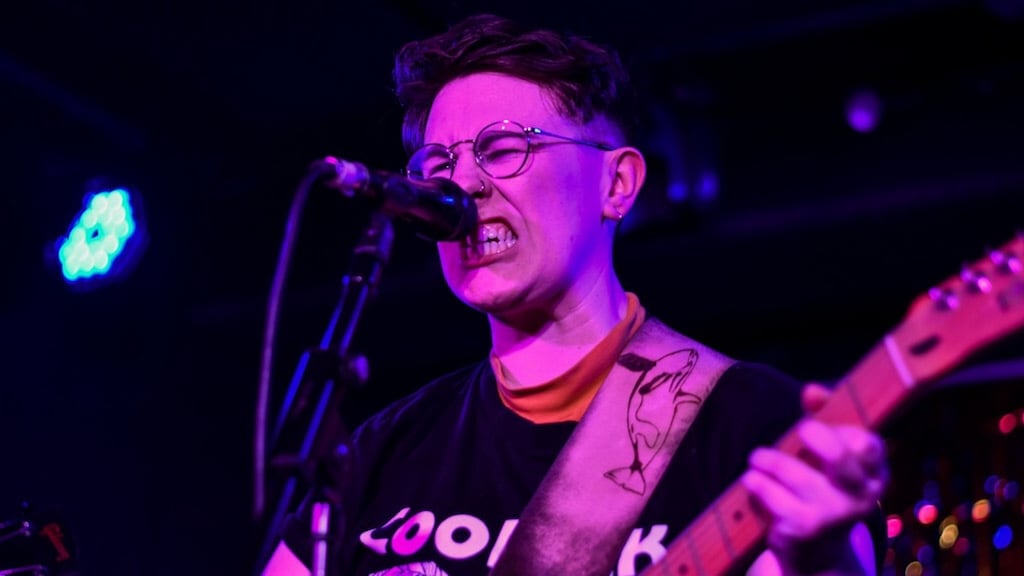 Pamela Connolly: ‘When I was 15 my ears popped on a flight to Alicante and I realised I was lesbian.’ Photograph: Ciara Brennan