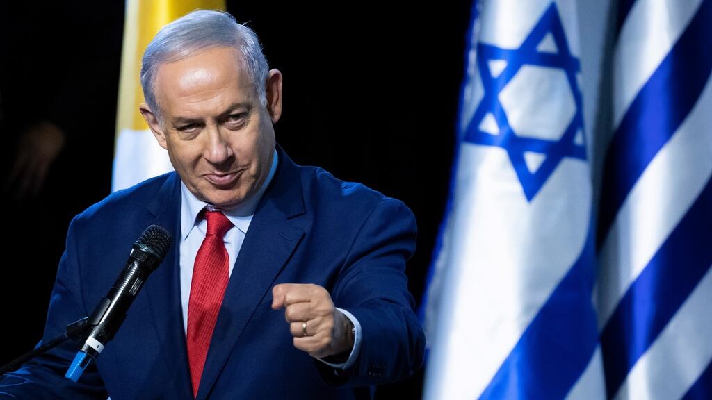 Israeli prime minister Benjamin Netanyahu said  US had informed him in advance about their troop withdrawal. Photograph: EPA/Jim Hollander