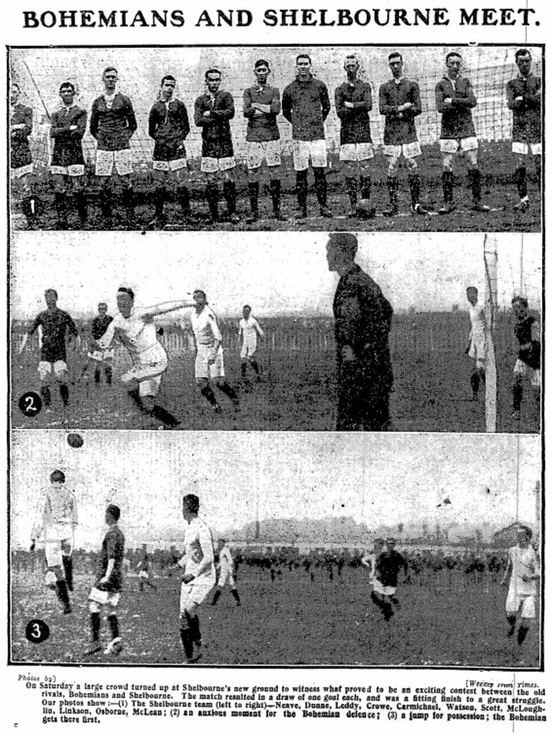 Pictures from the match in The Irish Times the following week.