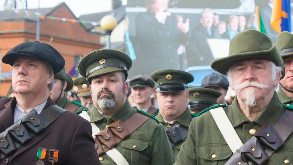 Commemoration of Easter Monday 1916 in Enniscorthy. Photograph: Patrick Browne