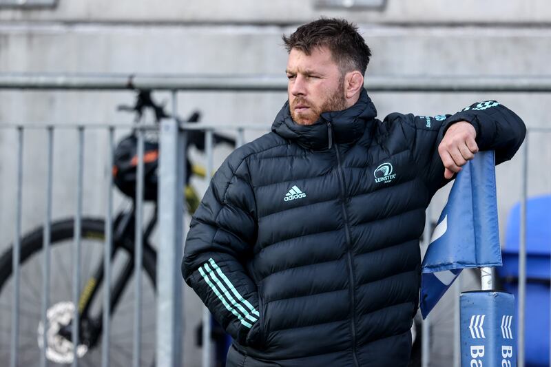 Leinster contact skills coach Seán O’Brien: 'Selection is a tough process at the minute for the coaches. I don’t really have much say in that, but we have plenty of options there.' Photograph: Ben Brady/Inpho