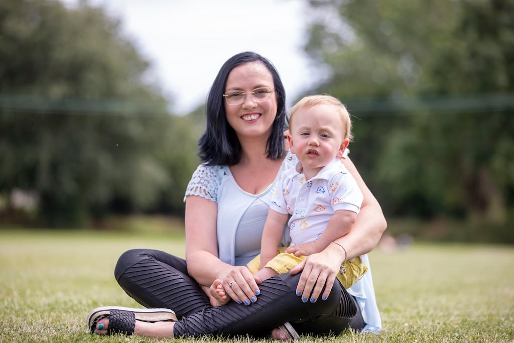 Emma Connors and her son and JJ O’ Toole aged 1 and half. Photograph: Tom Honan/The Irish Times