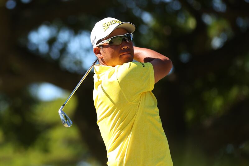 Hideki Matsuyama: struggling with his game. Photograph: Michael Reaves/Getty