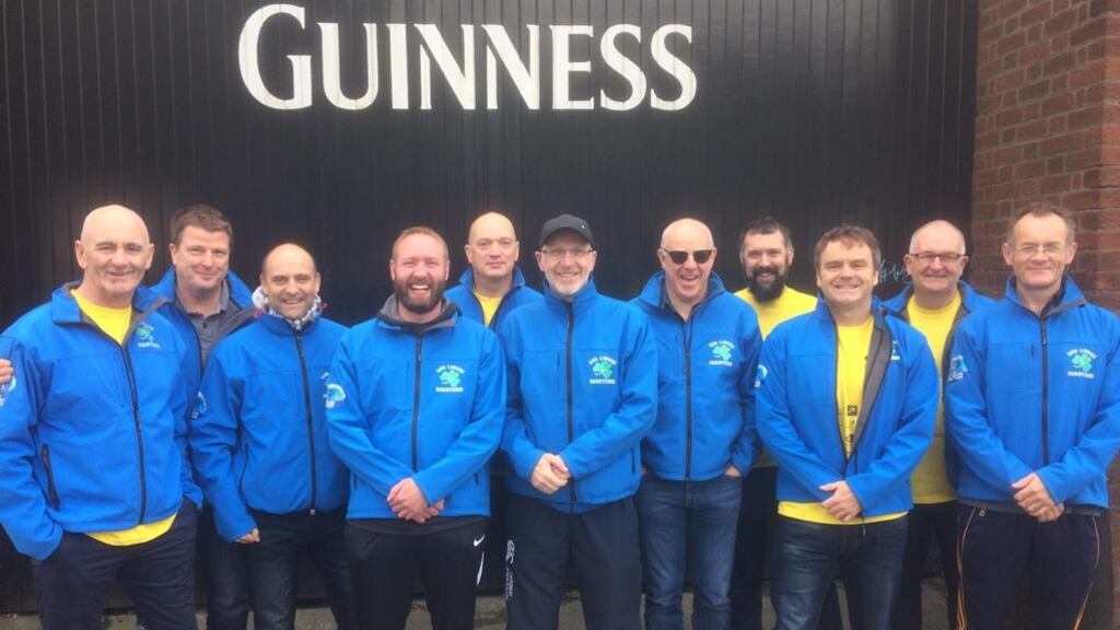 Liam Ryan (2nd right) returned to swimming in 2016.