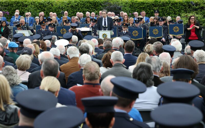 Simon Harris TD at the annual Garda Memorial Day at Dublin Castle last month. Photograph: Sam Boal/RollingNews.ie