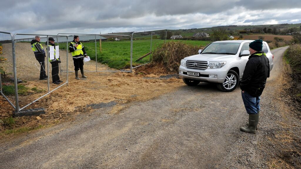 Craden Hill Farm in Nohoval, Co Cork, where a second auction was held to resell up to 500 cattle which belonged to a farmer Peter Kingston. Photograph: Daragh Mc Sweeney/Provision